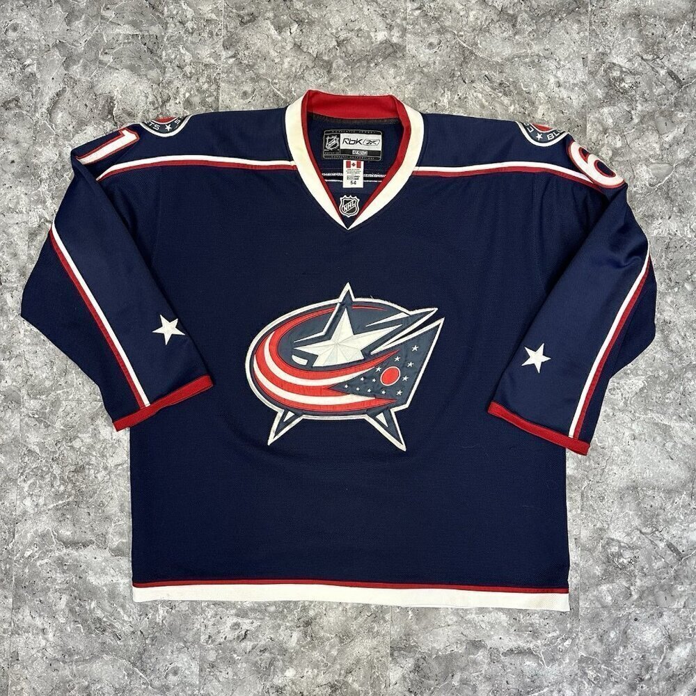 REEBOK Rick Nash #61 Columbus Blue Jackets Hockey Jersey - Size 54 XL